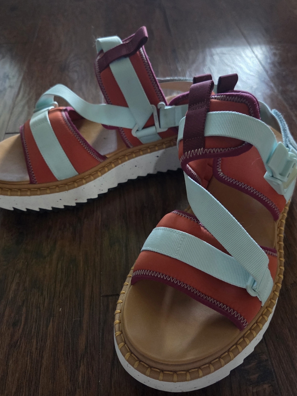 Chloe Lillie Neoprene Flatform Sandals, Size 11, 42